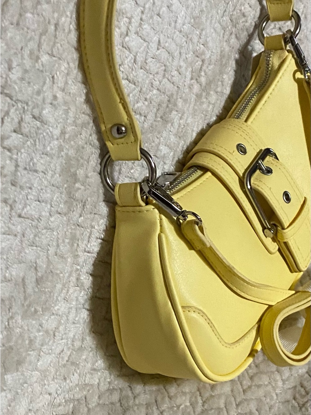 Yellow convertible shoulder or crossbody bag - Picture 5 of 7